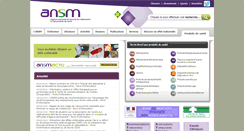 Desktop Screenshot of ansm.sante.fr