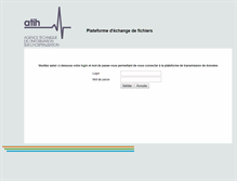 Tablet Screenshot of echange.atih.sante.fr