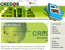 Tablet Screenshot of credos.sante.gov.ml